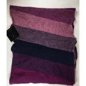 McDonald Possum Merino Ombre Snood Scarf - Navy / Berry / Heather NWT